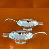 "Christofle, Gallia, 2 Swan Sauce Boats Christian Fjerdingstad