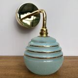 Sconce vintage globe in shortbread glass