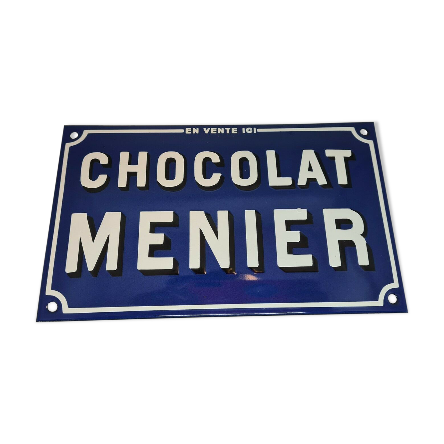 Enamelled plate chcolat menier