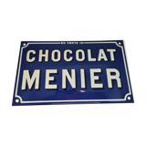 Enamelled plate chcolat menier
