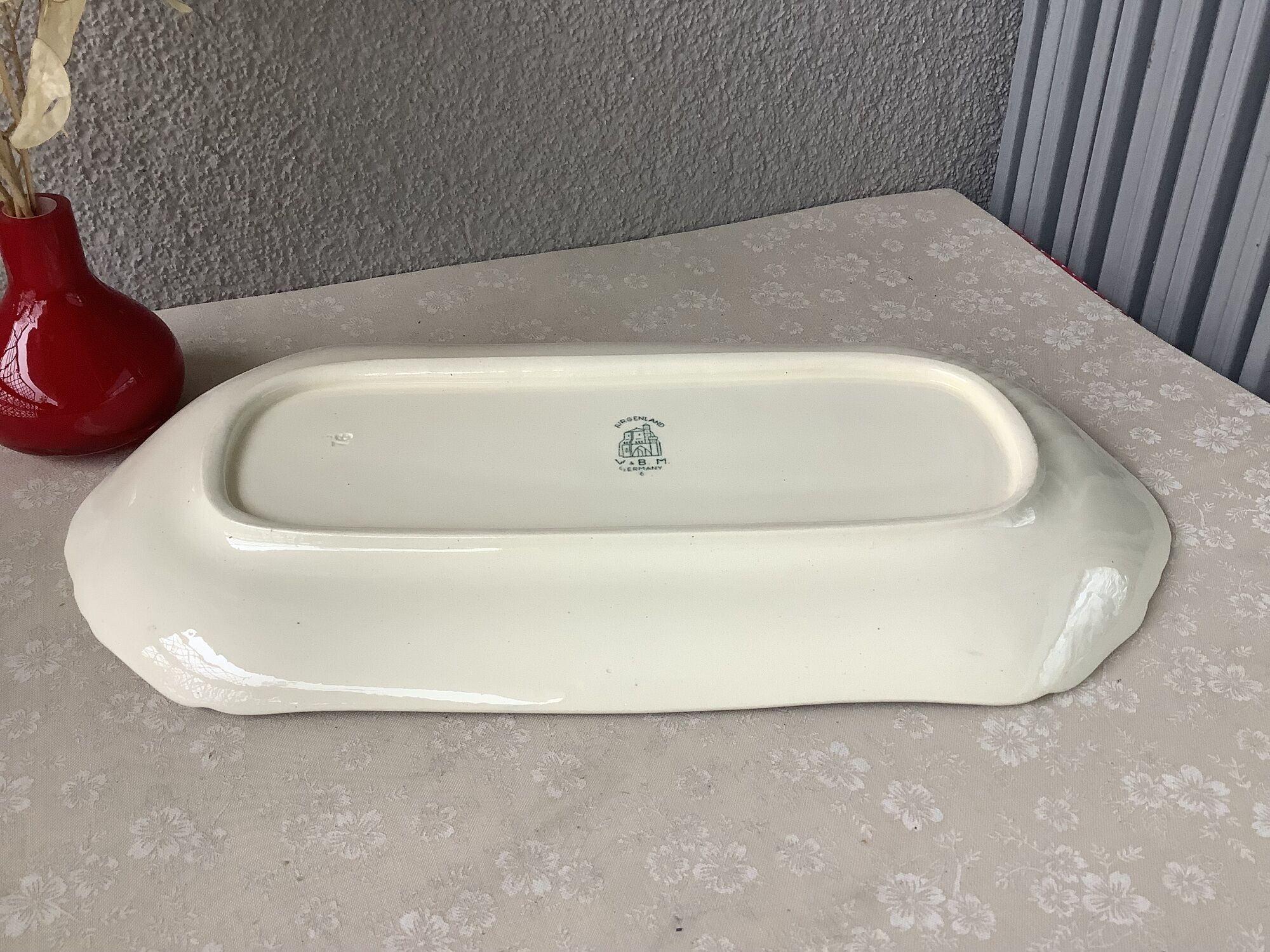 Plat à cake villeroy & boch burgenland signé vbm germany
