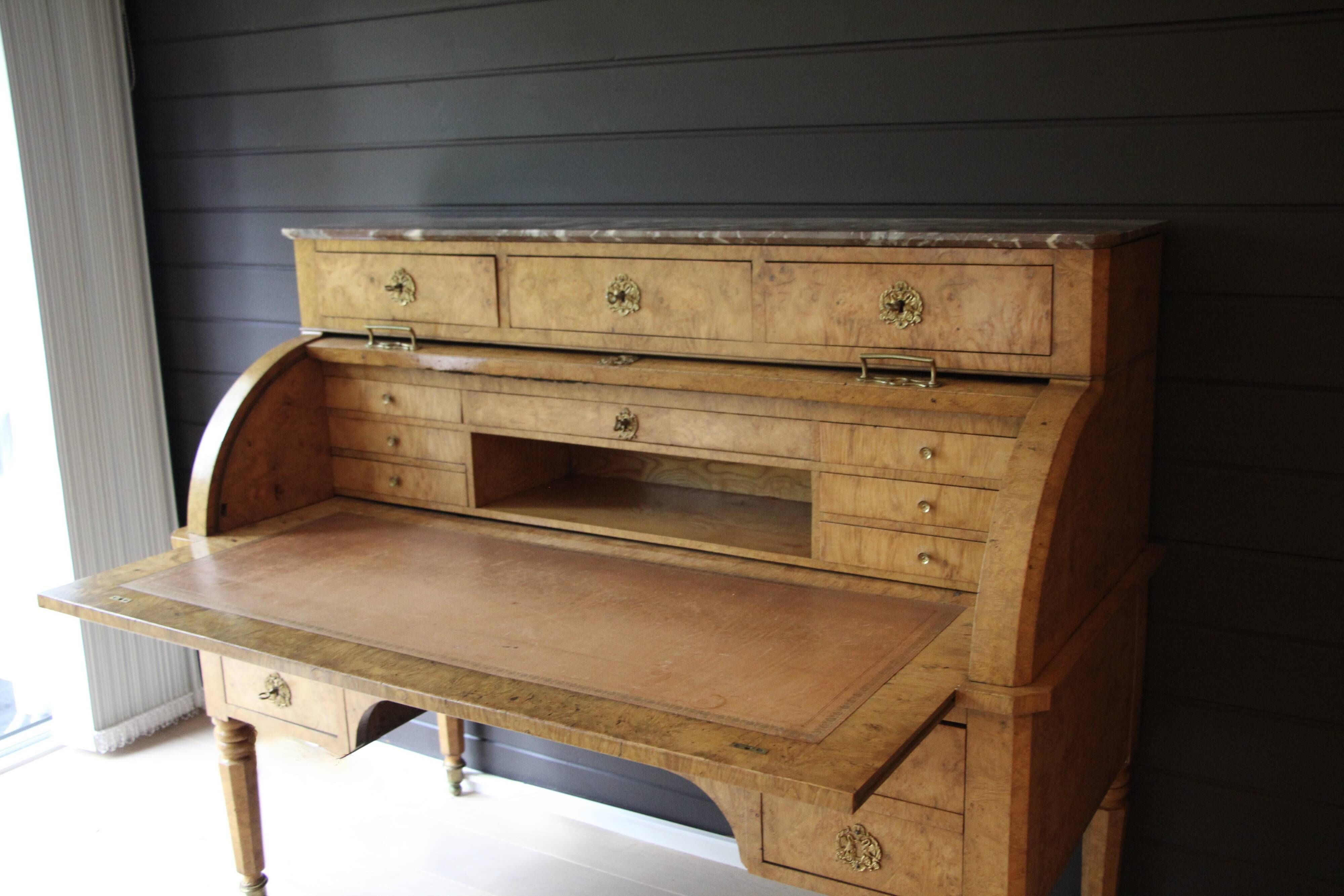 Cylinder desk from the Charles X period