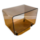Coffee table, rolling side table by Michel Dumas for Roche Bobois, 1970.