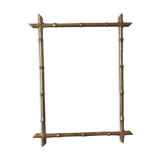 Golden bamboo frame with gold leaf