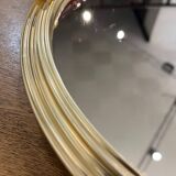 Golden mirror plateau Art Deco diameter 34cm