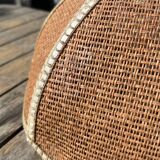 Natural fiber pendant light from the 70s