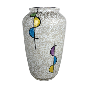 Vase par Bay Ceramics Fat Lava Pottery 575 25  Allemagne années 1950