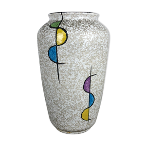 Vase par Bay Ceramics Fat Lava Pottery 575 25 Allemagne années 1950
