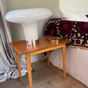 Petite table teck et hêtre - Suède années 70