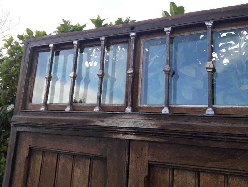 Double entrance door 227x142.2cm oak multi-point lock and frame