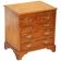 Burr Yew wood commode with leather top in Butler style