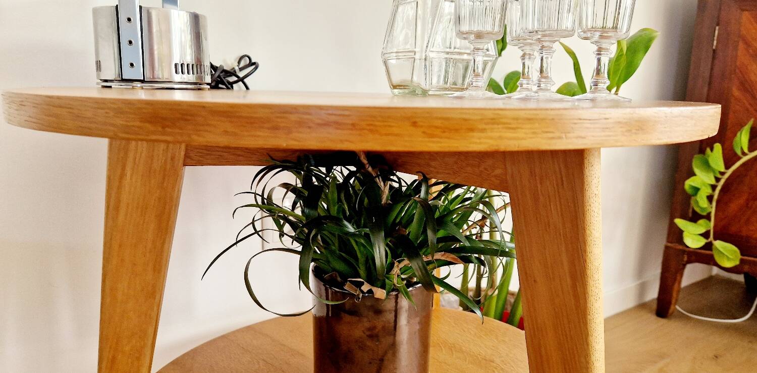 Scandinavian style side table from the 50s