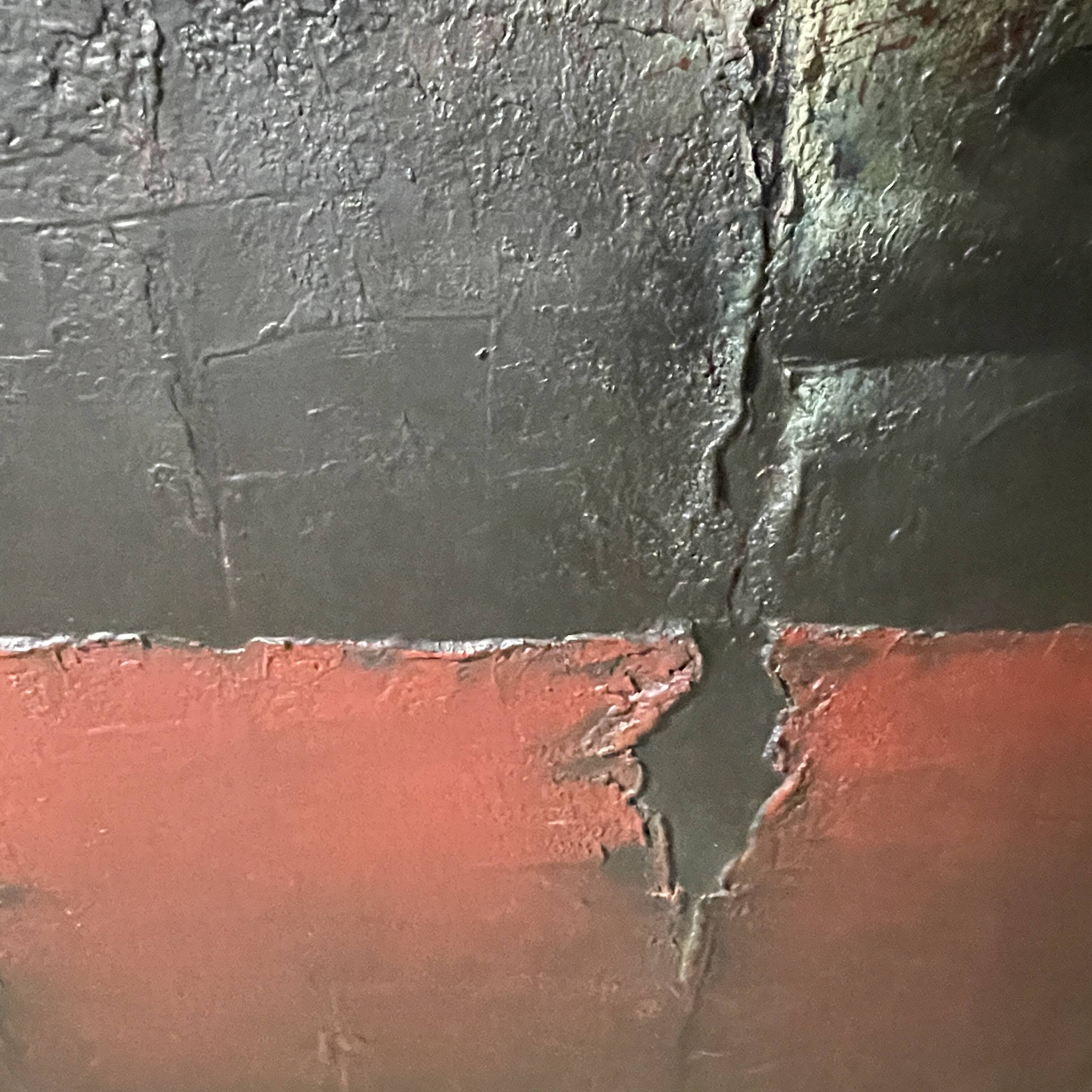 Belgian abstract painting, MACKOWIAK ERWIN "Tiss" painter oil on canvas, 1962