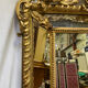Miroir Napoléon III doré à parecloses, 122x92 cm