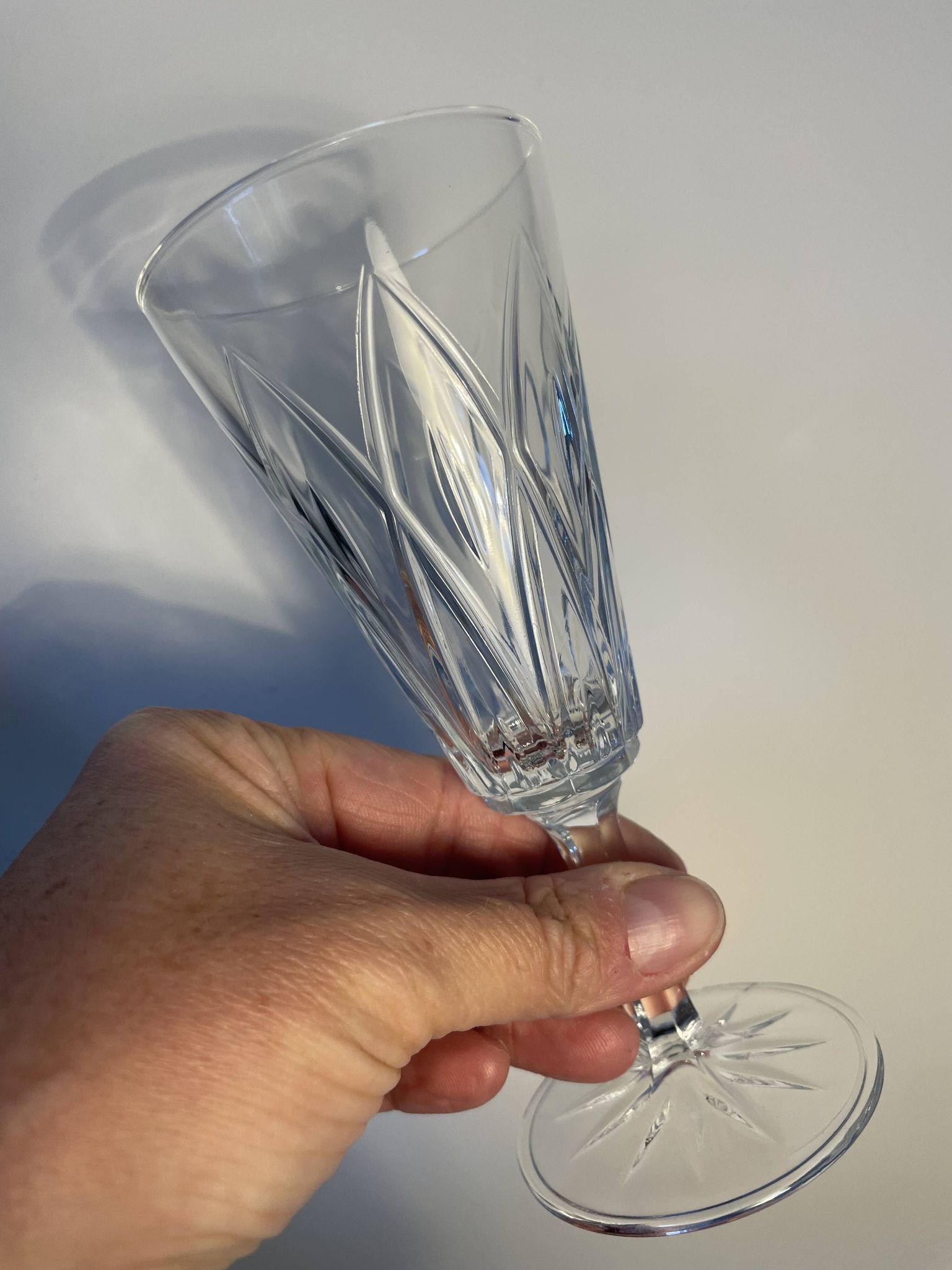 6 glass champagne flutes