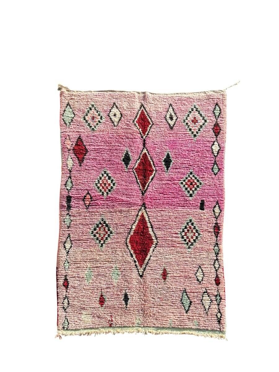 Modern Boujad rug in wool, Moroccan