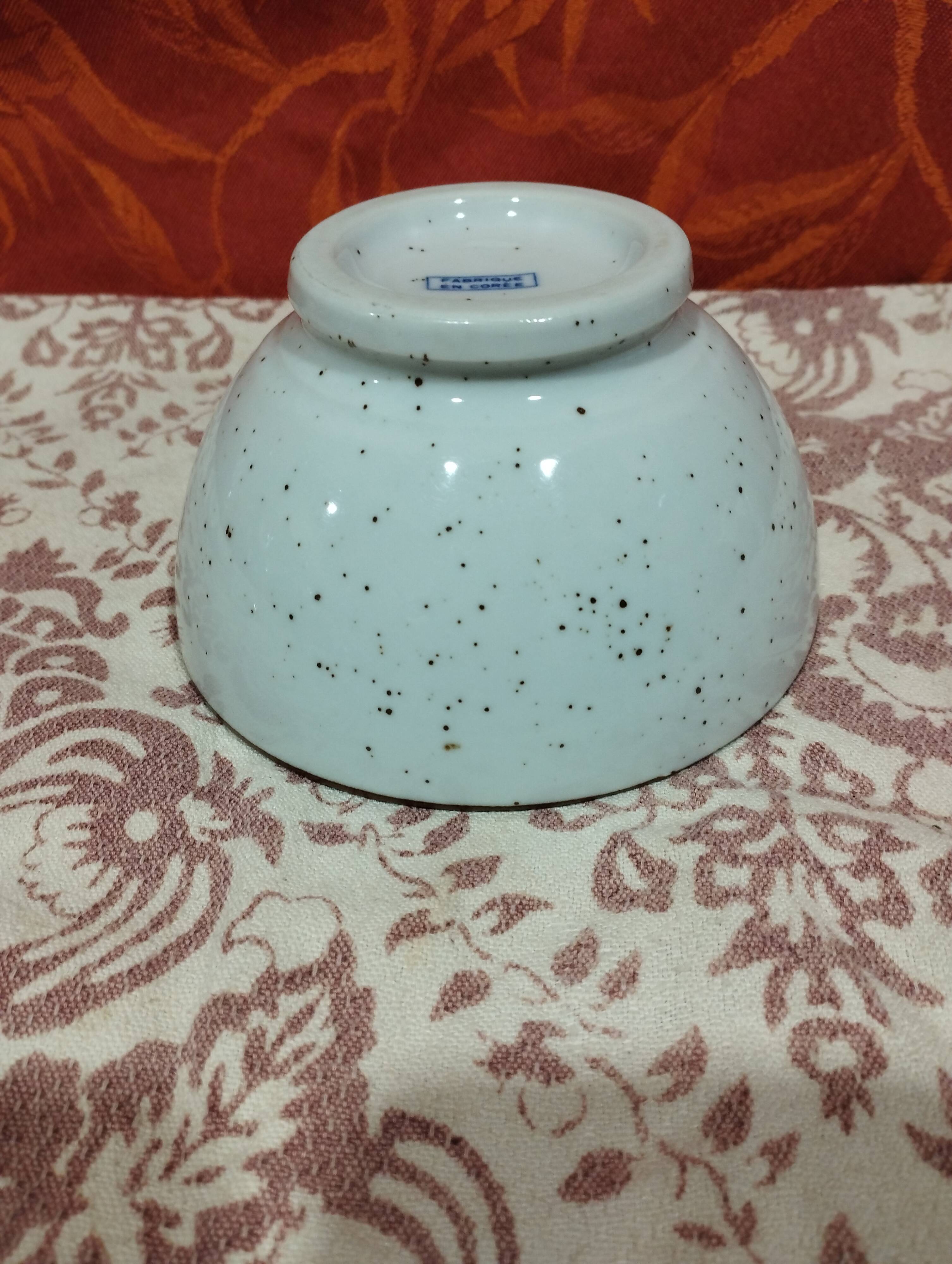 old ceramic bowl made in Korea