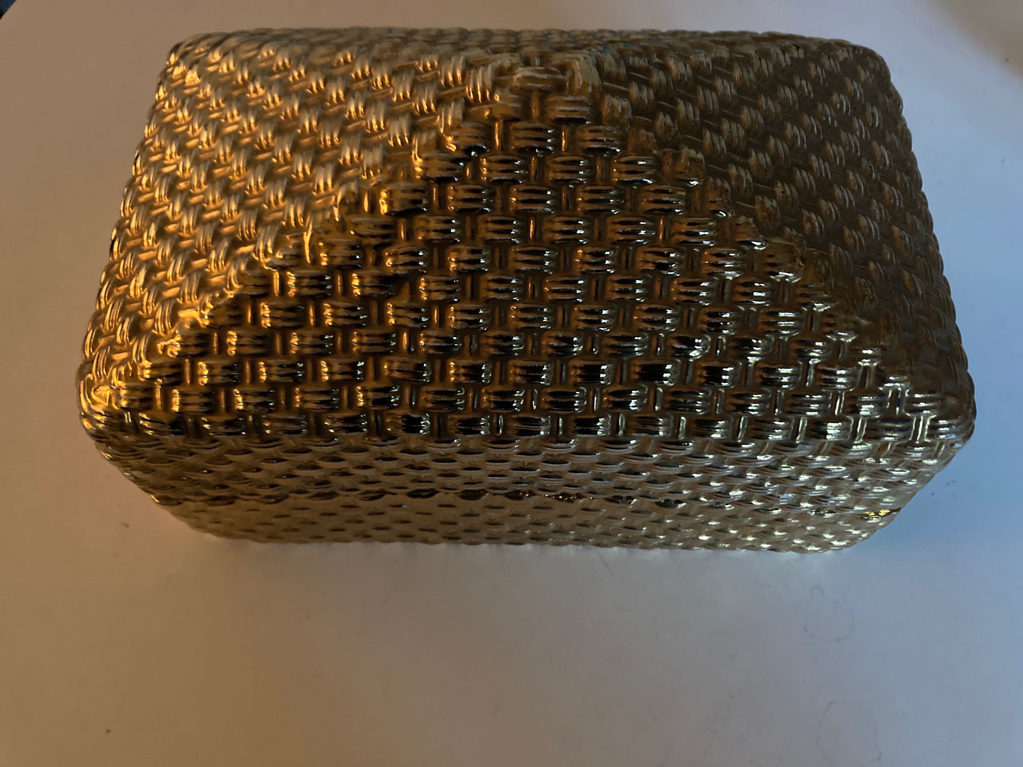 Produit BHV Boite 1960 Este Ceramiche dorée design italien