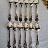 12 Small Silver-Plated Metal Spoons Guildar Silversmith
