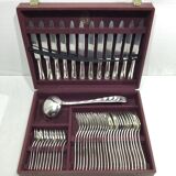 SFAM - Cutlery set 49 pieces Art Deco Silver Metal