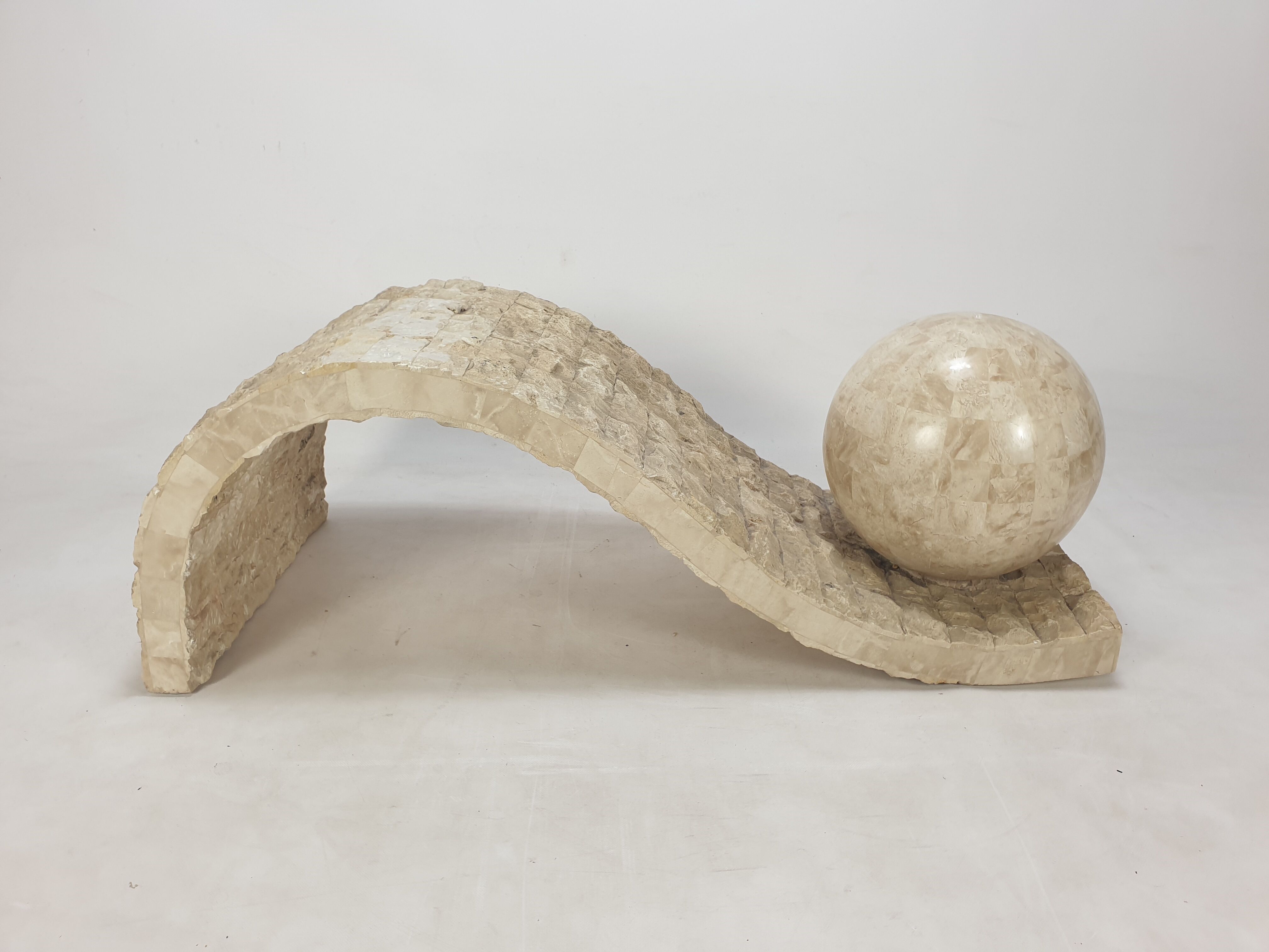 Magnussen Ponte Mactan Stone Coffee Table, 1980s
