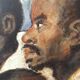 Portrait oil on wood