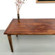 Oak dining table with tapered legs, 1970s.