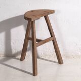 Antique wabi sabi style stool (c.1900) #6