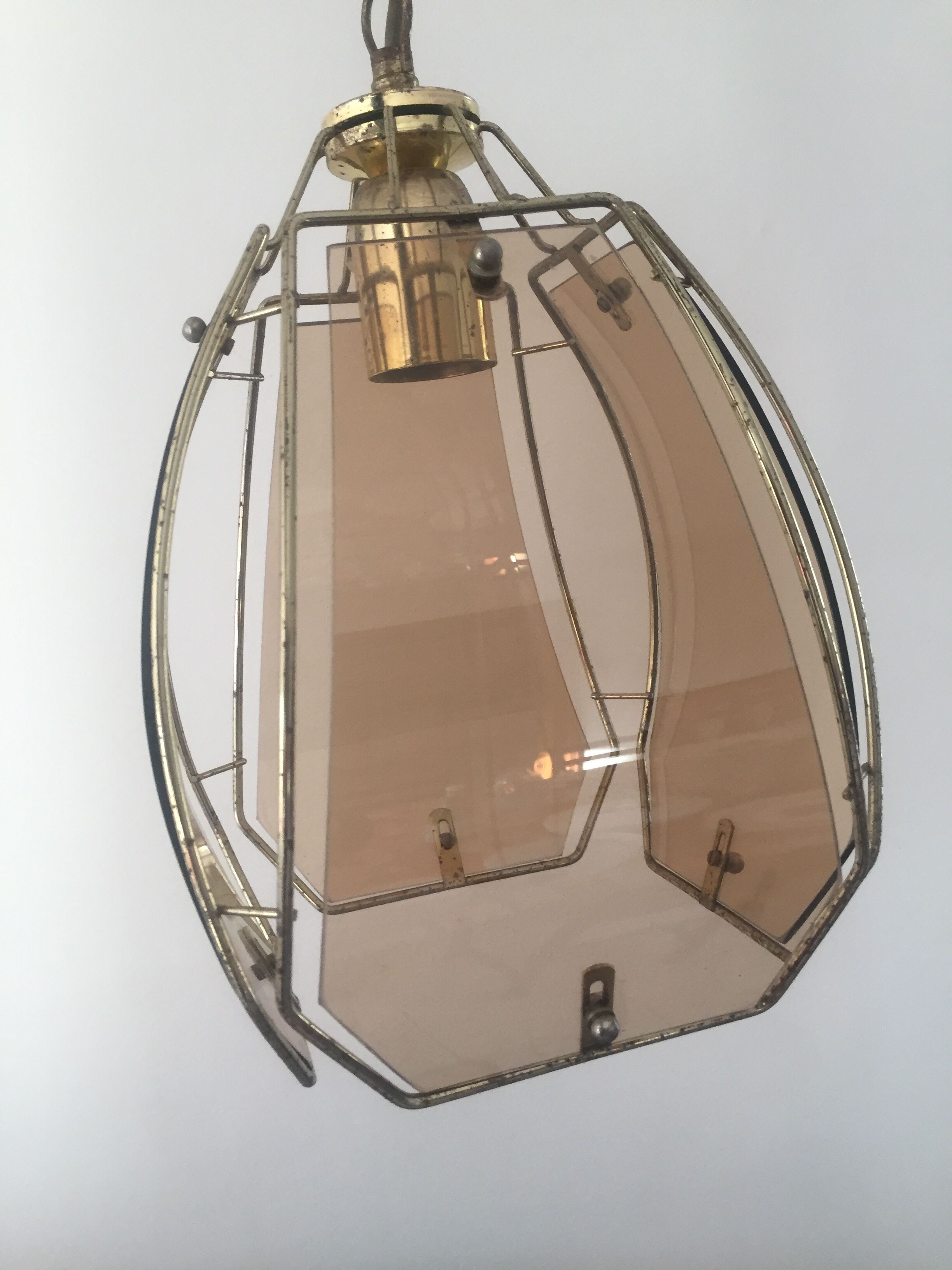 Vintage glass chandelier