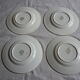 Set of 4 plates earthenware somain, RIM fruit slushie