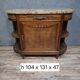 Buffet Art Déco en noyer et marbre brèche – Vers 1930