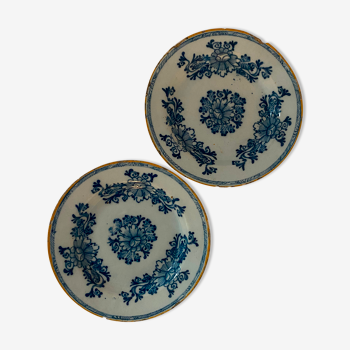 Duo assiettes en porcelaine chinoise