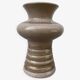 Vintage 1970s beige ceramic organic vase