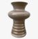 Vintage 1970s beige ceramic organic vase