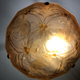 Suspension ancienne opaline
