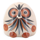 Mexican ceramic owl signed V Silva