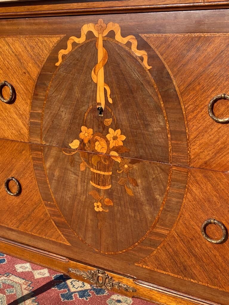 Dresser marquetry and bronze Louis XVI style