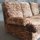 1970s velvet convertible sofa