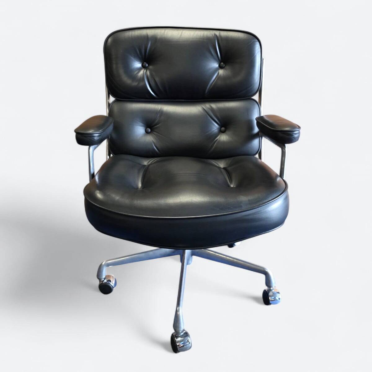 Black Herman Miller Original Eames Time Life Desk Chair