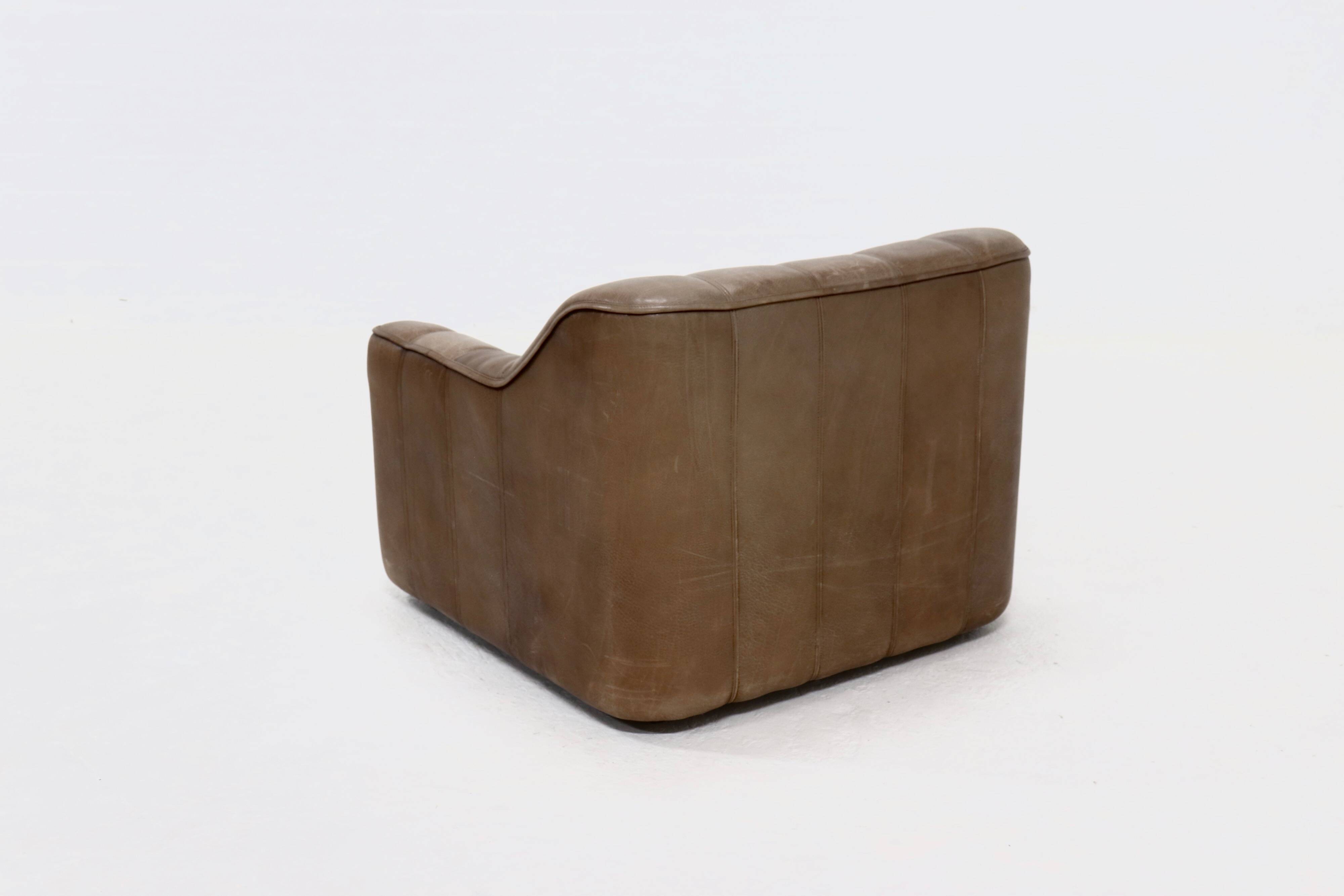 Neck Leather De Sede DS44 Lounge Chair Switzerland 1970s