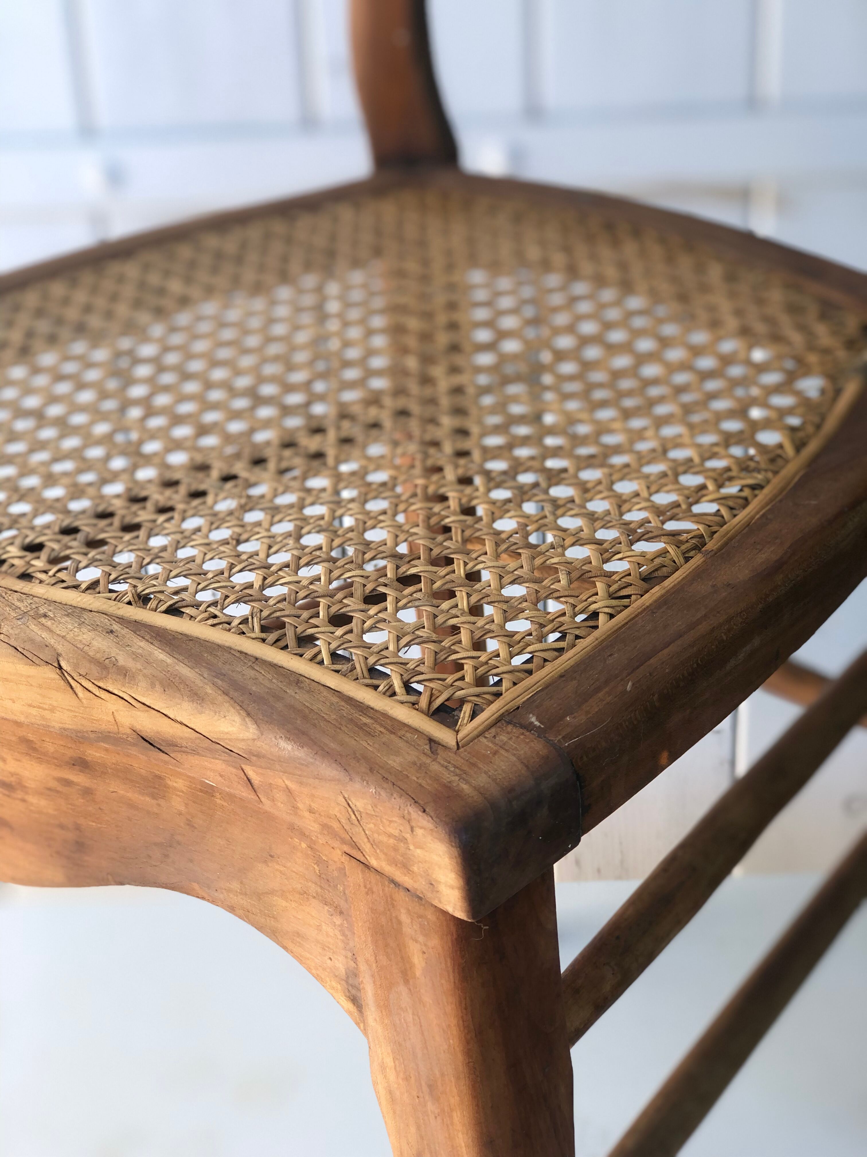 Old cane chair