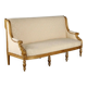 Antique neoclassical canapé in carved wood, Italy, 19th century.