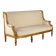 Antique neoclassical canapé in carved wood, Italy, 19th century.