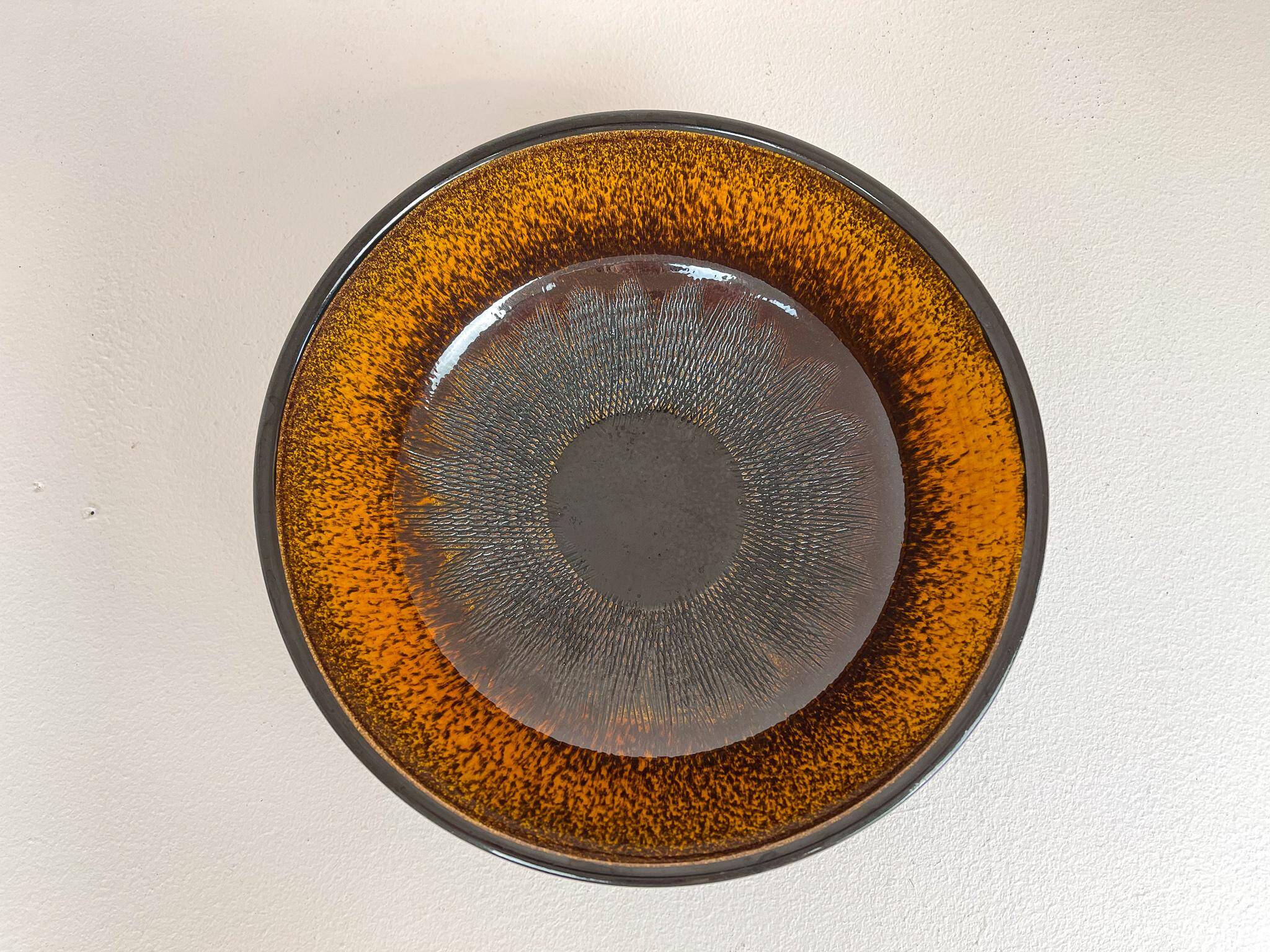 Mid-century modern set of 4 ceramic vases by Upsala-Ekeby "Fiamma" Sweden, 1960s.