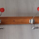Vintage coat rack, workshop hook 5 double hooks