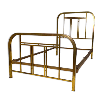 Art Deco brass bed from the 1920s