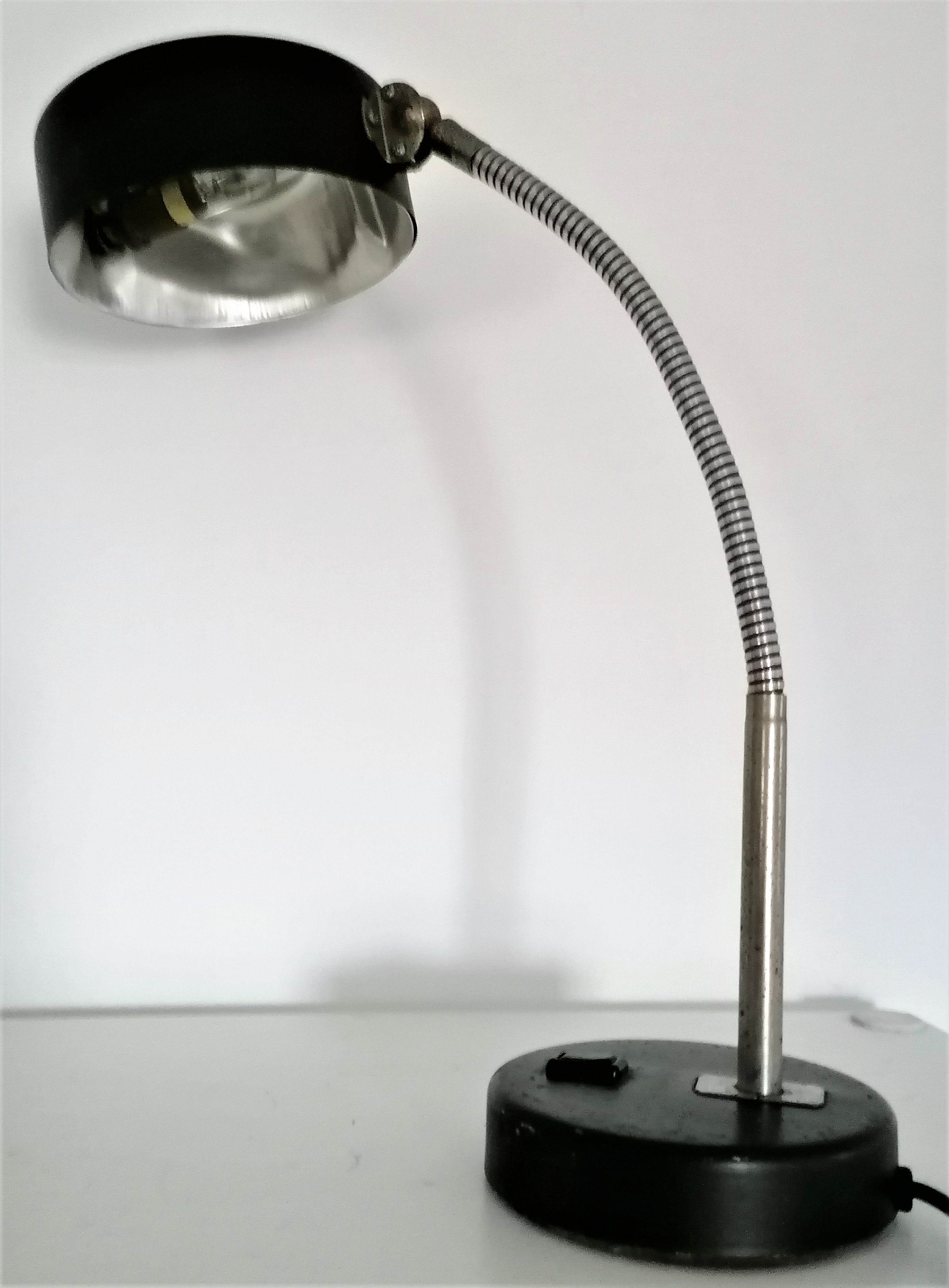 Desk lamp workshop flexible arm vintage 50 60 s