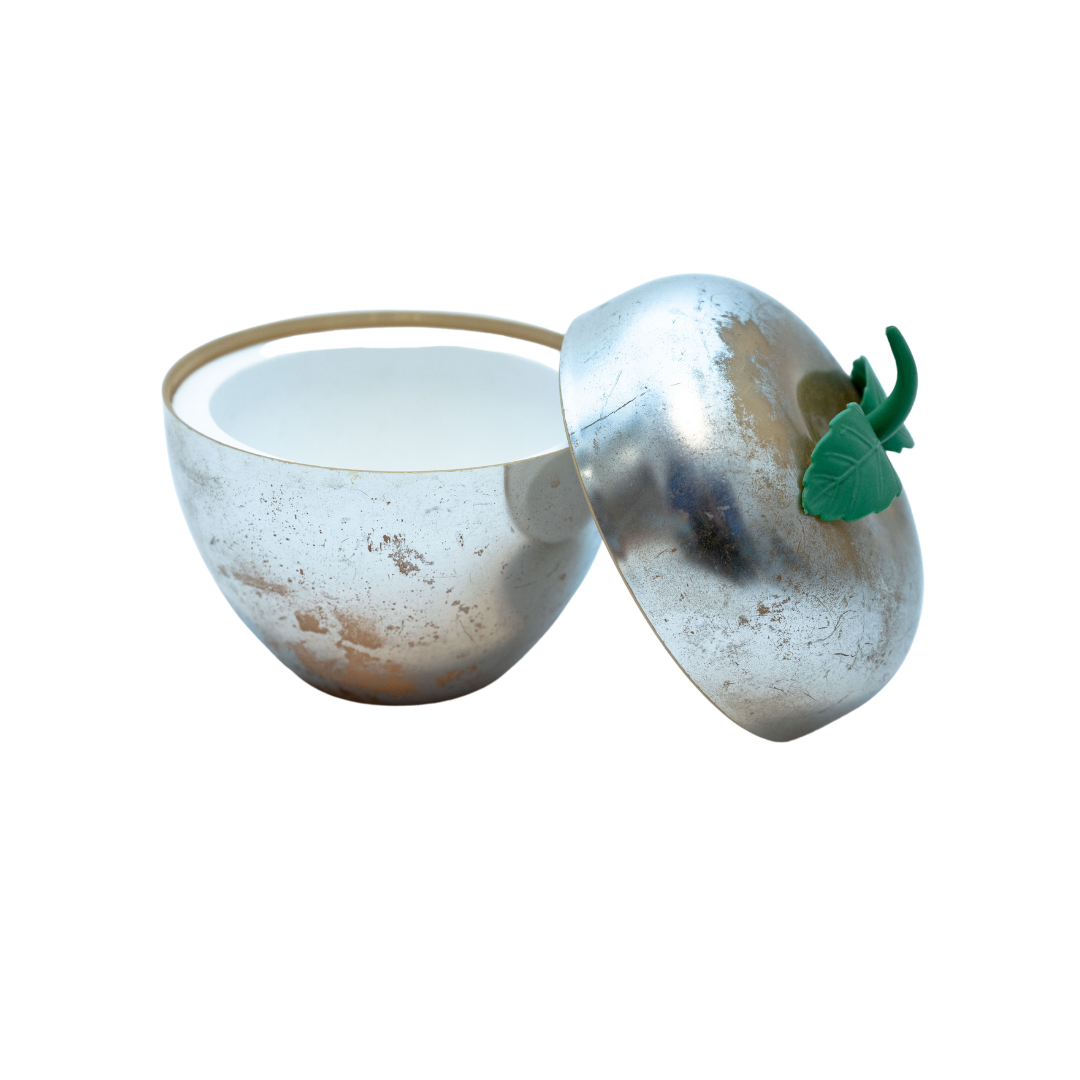 Vintage silver plastic ice cube