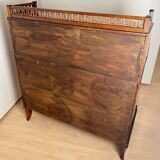 Biedermeier Roll-Top Desk in Cherry Veneer and Brass, 1820