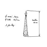 Carafe de génie Italienne ambrée